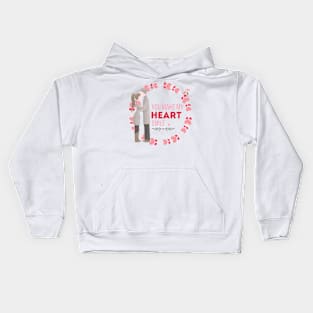 Valentine, you make my heart smile. Kids Hoodie